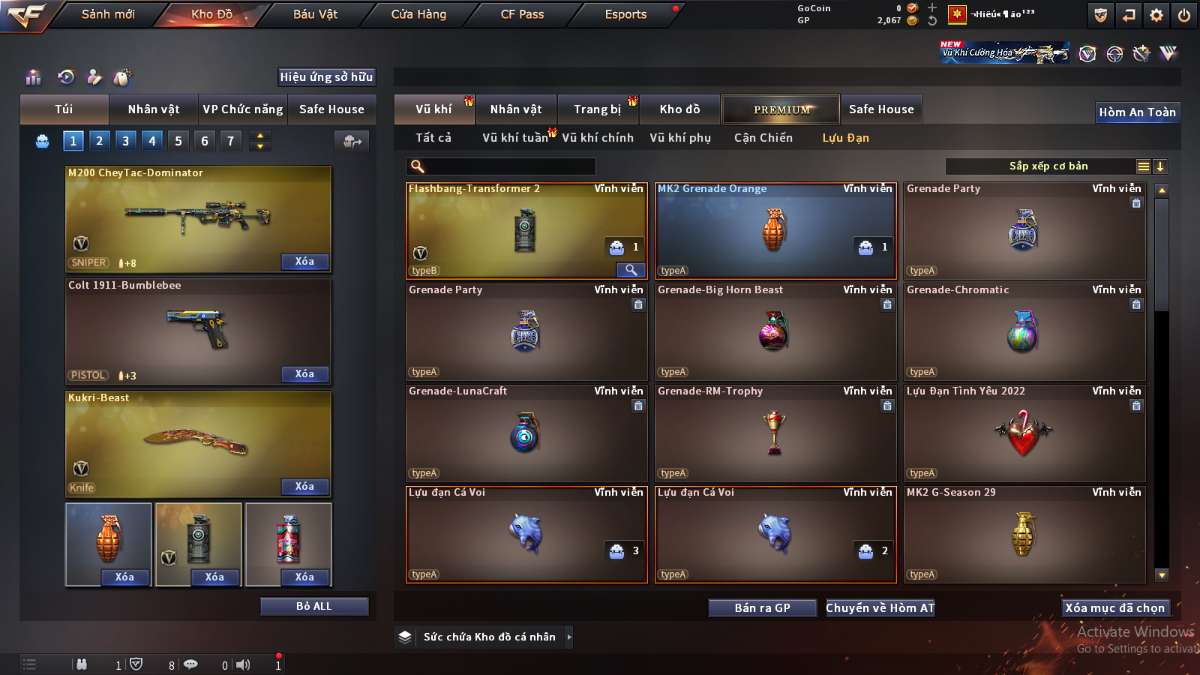 shop acc cf uy tin gia re